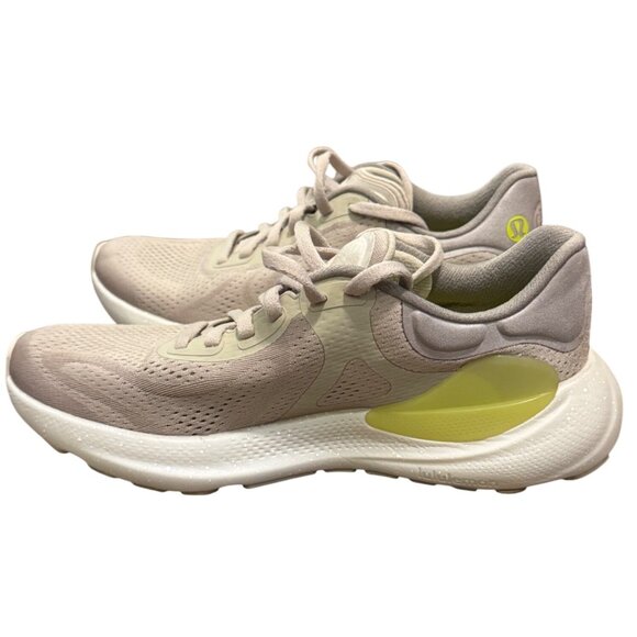 Lululemon Blissfeel Womens Running Shoes 8.5 Bone White Yellow Lightweight Breat - Picture 5 of 12